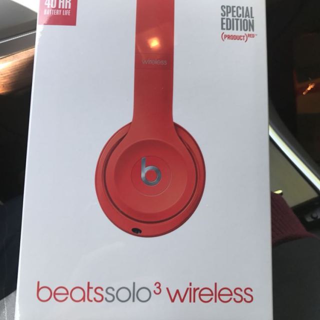 beatssolo3wireless头戴式耳机无线耳机红色mp162paa
