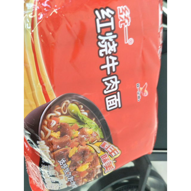 统一100红烧牛肉面方便面103g*5袋
