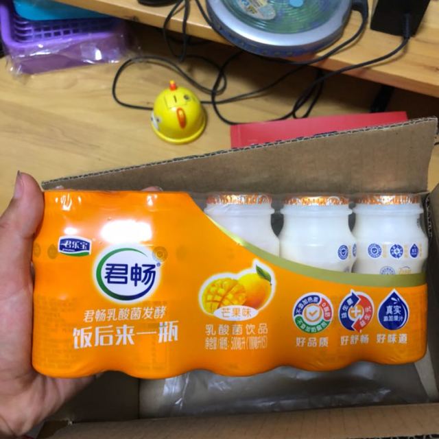 君乐宝junlebao君畅乳酸菌饮料芒果味小排15100ml瓶装果味酸奶饮品