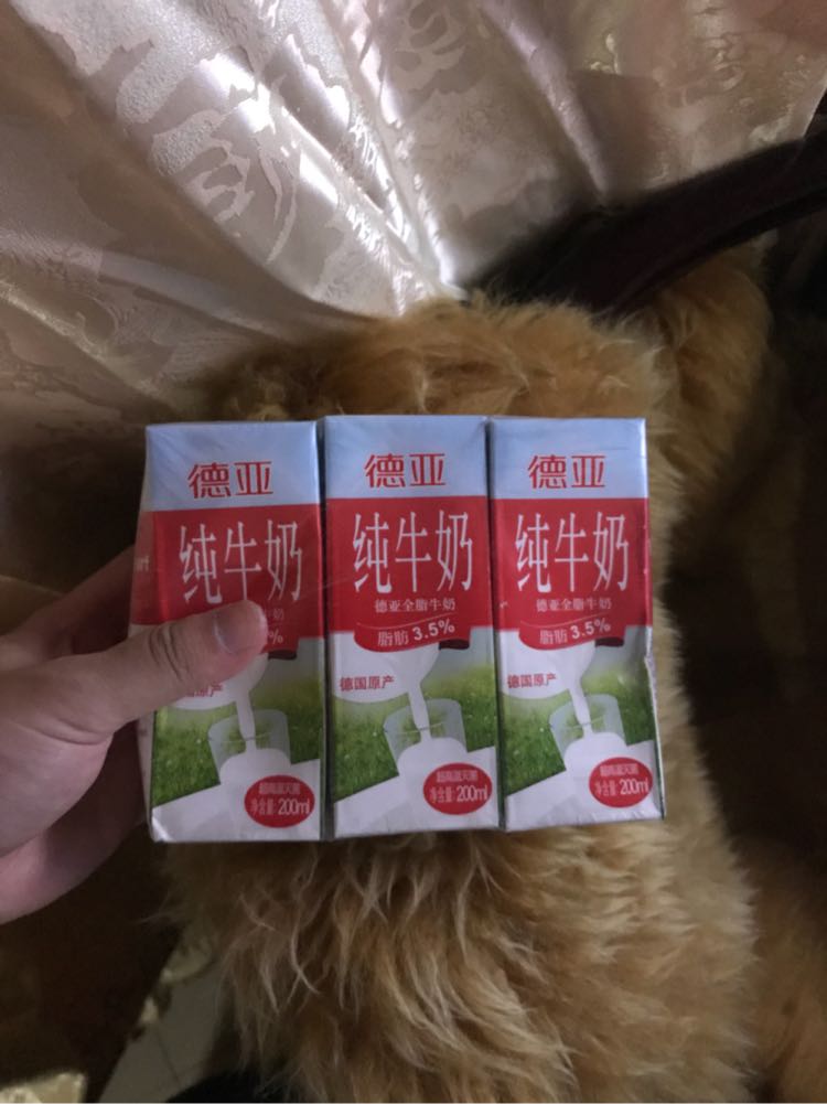 德国原装进口德亚牛奶全脂纯牛奶早餐奶200ml*6盒装晒单图