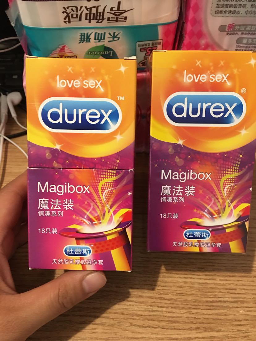 杜蕾斯(durex) 避孕套 魔法装情趣系列 18只装 凸点螺纹果味大号标准