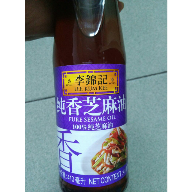 > 李锦记 纯香芝麻油 410ml 100% 苏宁易购 调味品 芝麻油 厨房调味