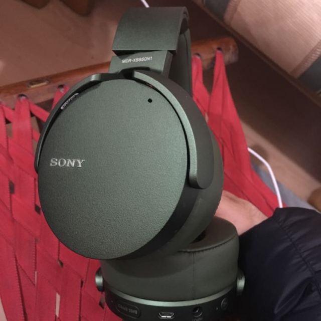 索尼(sony)无线降噪立体声耳机 mdr-xb950n1(绿色) 头戴式 重低音