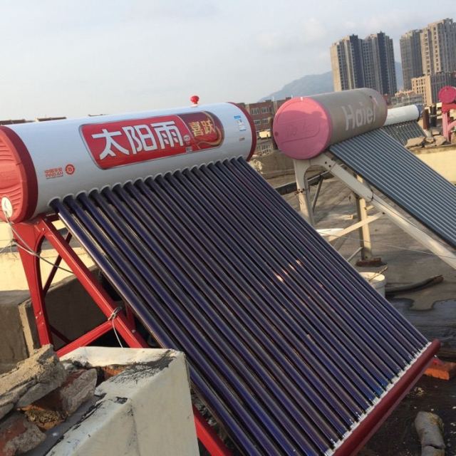 太阳雨太阳能a无电系列18管140l 家用速热太阳能热水器家用 无电加热