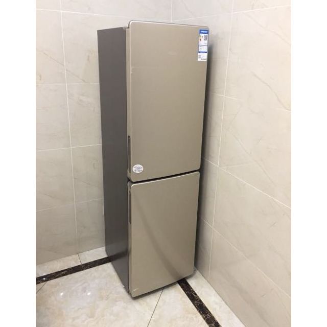 海尔(haier)bcd-190wdpt 190升双门小冰箱 风冷无霜 炫彩金外观 节能