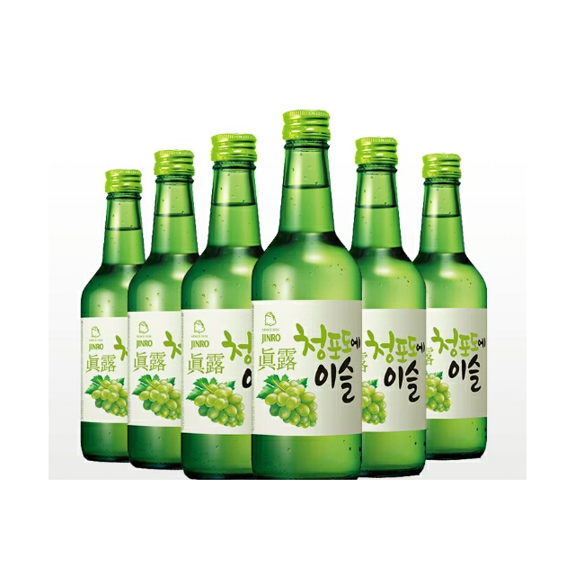 > 真露(jinro)烧酒 韩国进口13°青葡萄味 360ml*20 整箱装商品评价 >