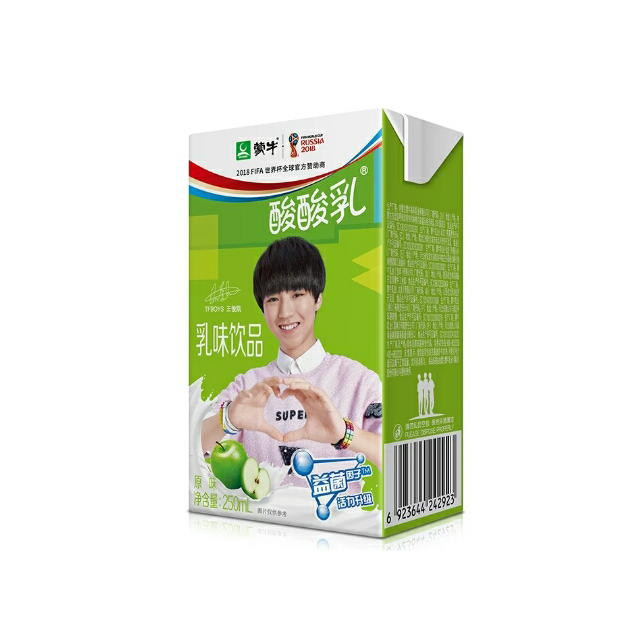 > 蒙牛酸酸乳营养强化乳味饮料原味250ml*24盒商品评价 > 和图片一样