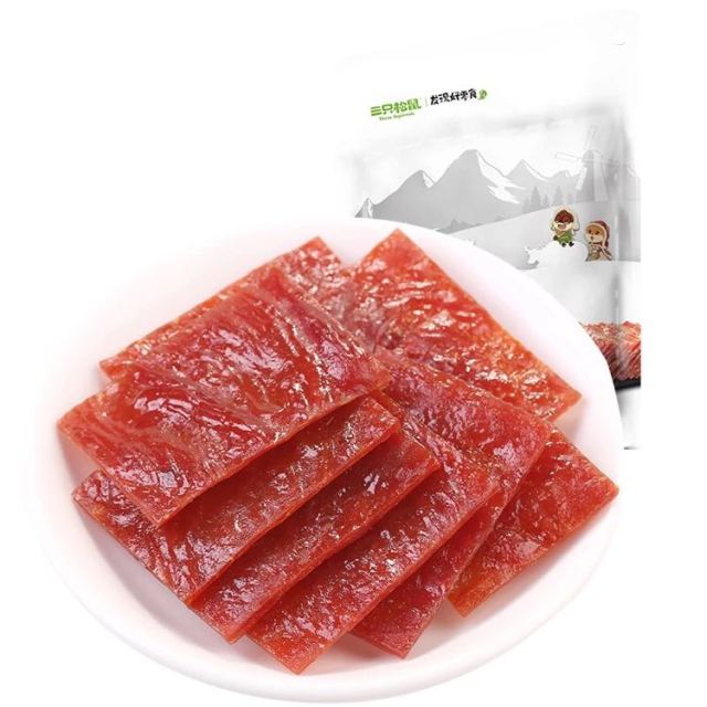 【三只松鼠_猪肉脯160g】休闲零食肉脯猪肉干靖江特产风味熟食卤味小