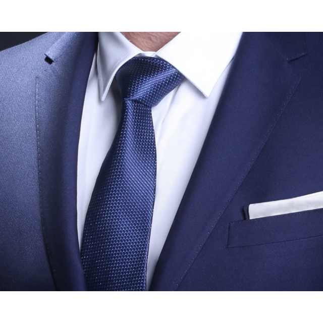领带 培罗蒙正装衬衫领带男士上班领带气质商务深蓝色