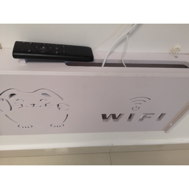 无线wifi光猫路由器收纳盒子装饰遮挡箱机顶盒置物架壁挂免打孔