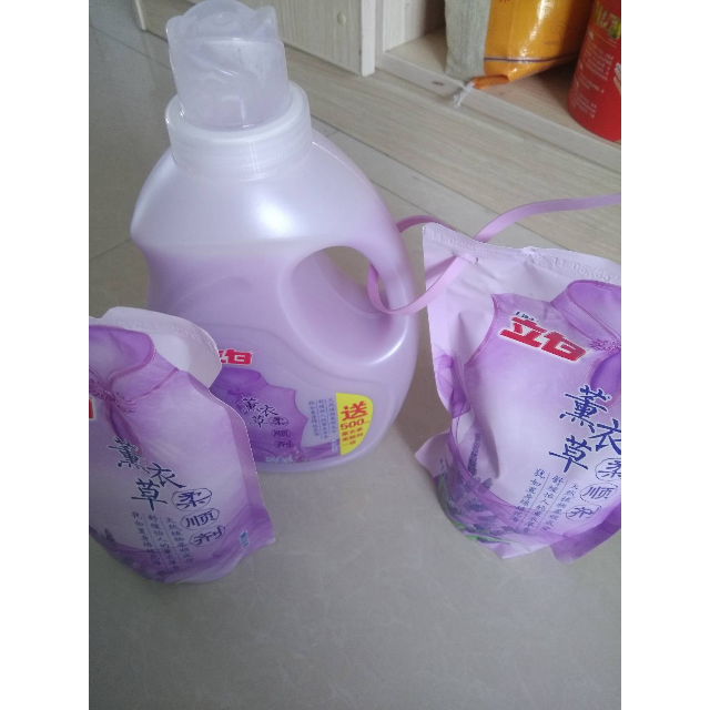 立白薰衣草柔顺剂2l/瓶送立白薰衣草柔顺剂500ml/袋