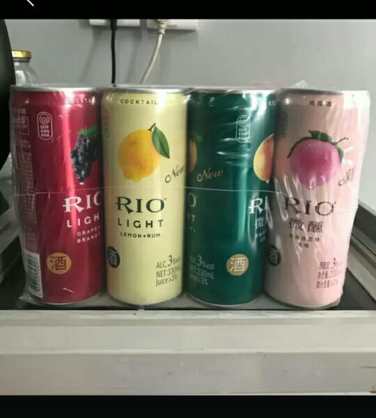 锐澳(rio)洋酒 鸡尾酒 预调酒 微醺系列组合 330ml*8罐(微醺4种口味*2