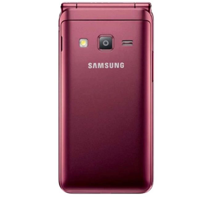 samsung三星galaxyfolder2smg16502gb16gb碧玺红全网通4g翻盖老人手机