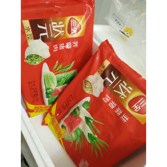 > 三全状元水饺韭菜猪肉1200g商品评价 > 还没吃
