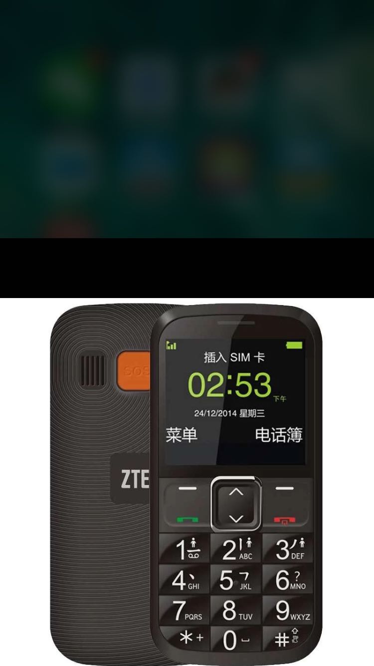 中兴(zte)l530g移动联通gsm卡版直板老人手机 大按键大字体大声音老年