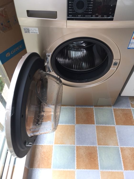 haier/海尔 g100818bg 全自动洗衣机滚筒 10公斤大容量 变频节能 家用