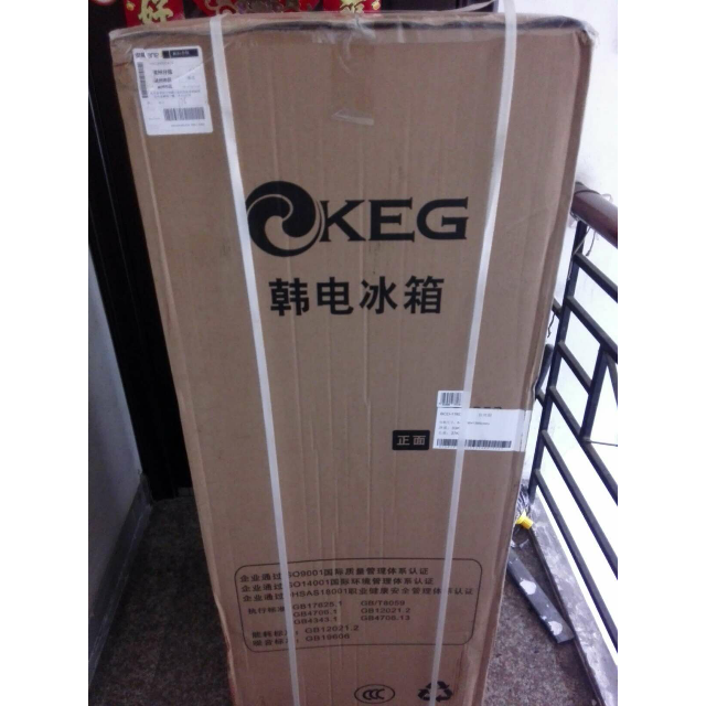 韩电/(keg) 176 双门冰箱 双门家用冰箱 节能静音 冷藏冷冻经济大容量