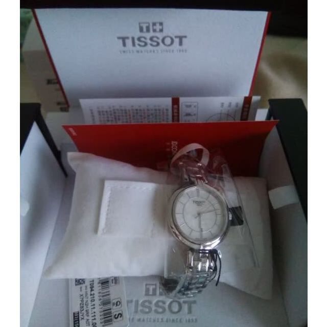 天梭(tissot)手表 弗拉明戈系列钢带石英女表t094.210.22.111.