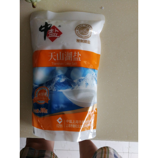 > 中盐 未加碘天山湖盐 300g/袋 厨房调味 食用盐商品评价 > 送货快