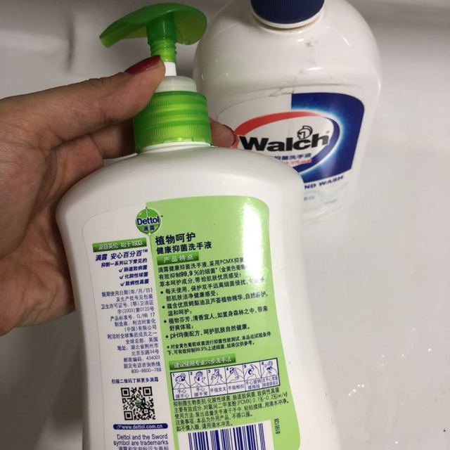 > dettol滴露健康抑菌洗手液植物呵护500g送300g补充装商品评价 > 好