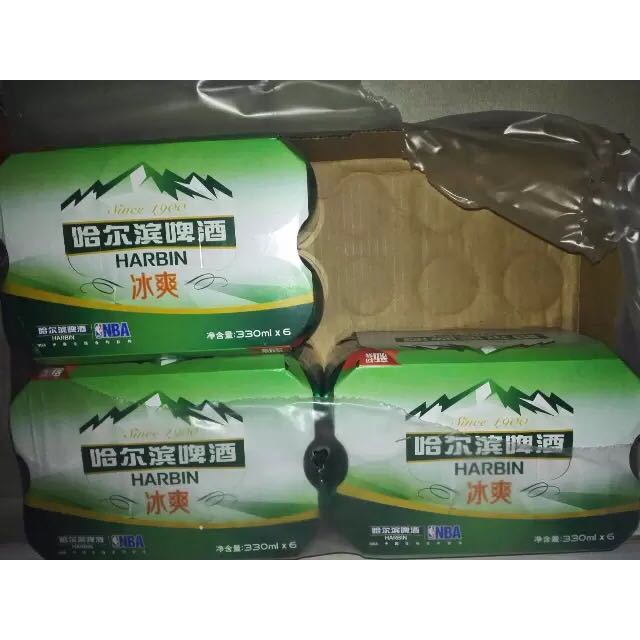 哈尔滨harbin啤酒冰爽330ml24听整箱装啤酒苏宁自营国产啤酒