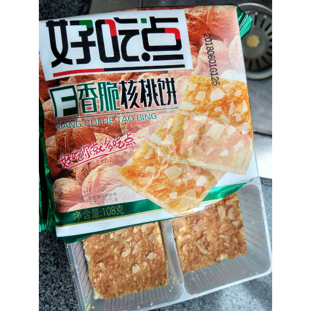 食品保健/酒水饮料 休闲食品 饼干 达利园 好吃点 香脆核桃饼 108g/袋