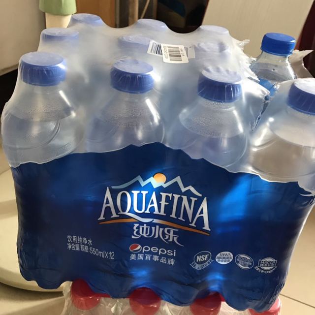 百事可乐 纯水乐 aquafina 饮用水550ml*12瓶 (新老包装随机发货)纯净