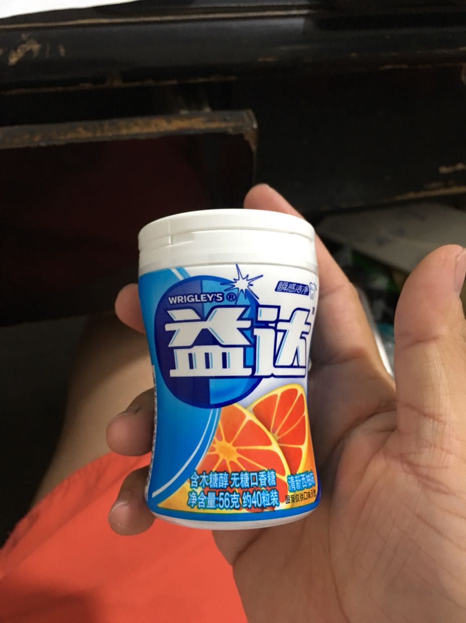 益达(extra) 口香糖清新西柚味40粒56g晒单图