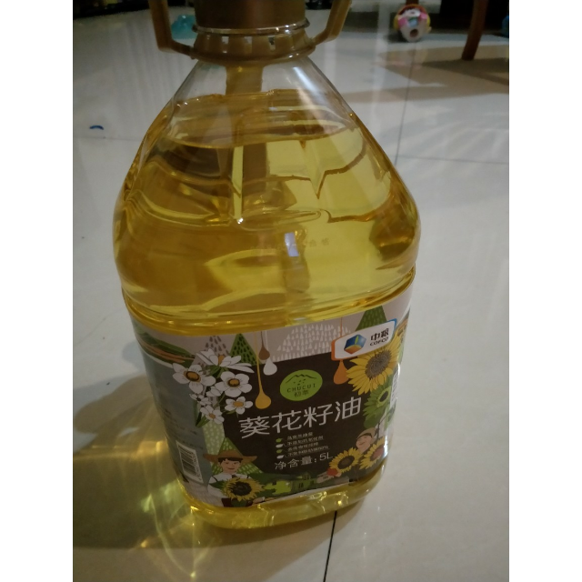 中粮初萃chucui葵花籽油5l400ml压榨一级葵花籽油桶装粮油食用油