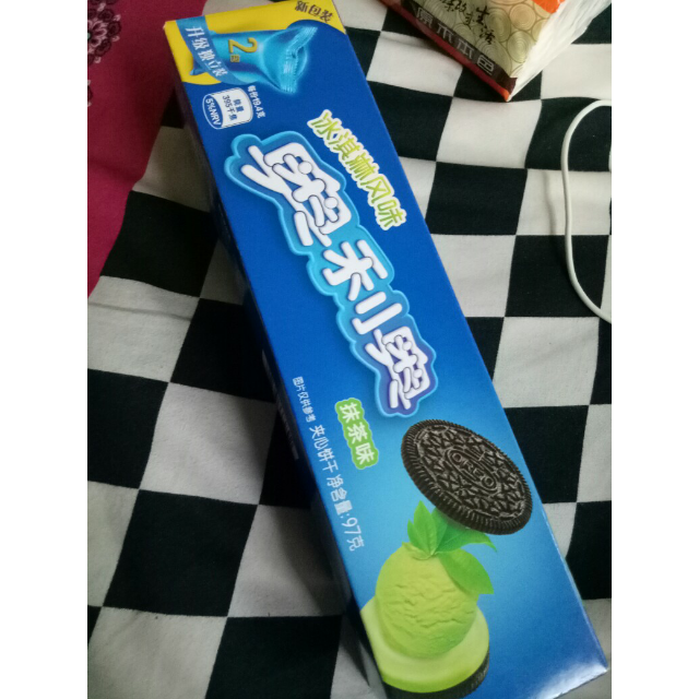 > 奥利奥(oreo) 夹心饼干 零食 冰淇淋抹茶味97g商品评价 > 可以