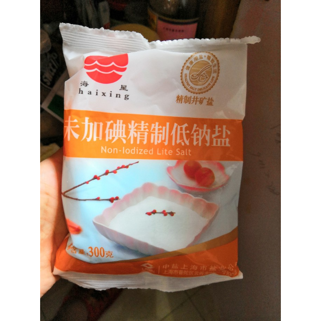 > 中盐 海星 未加碘精制低钠盐 300g/袋 厨房调味 食用盐商品评价 >