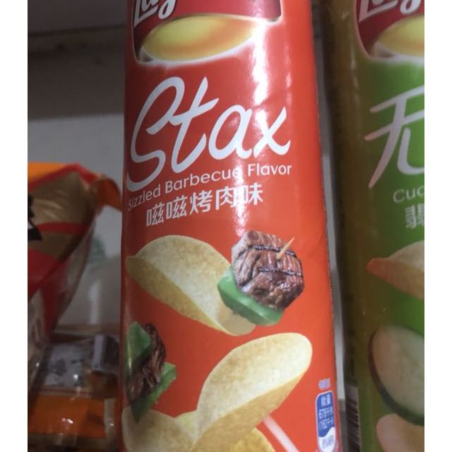 乐事lays无限薯片嗞嗞烤肉味104g罐装