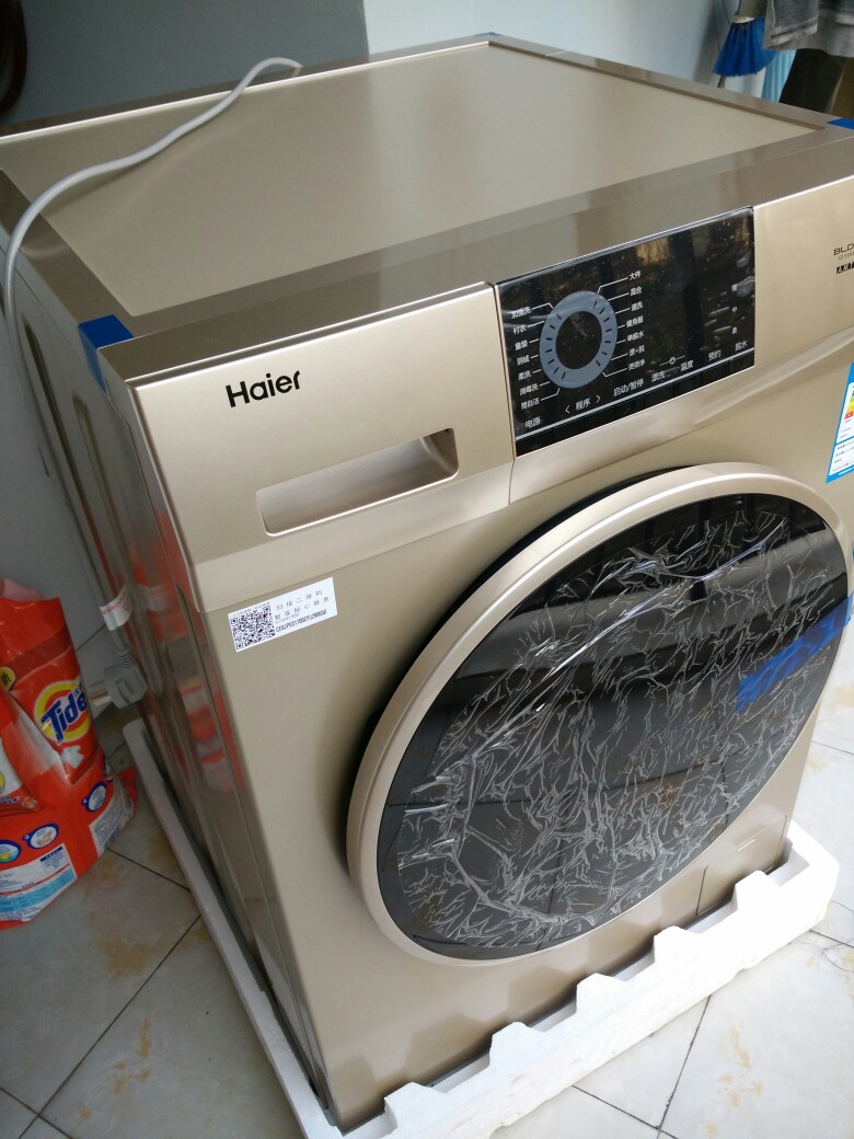 海尔(haier)10公斤变频滚筒洗衣机 g100818bg 全自动洗衣机滚筒 变频