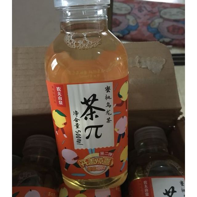> 农夫山泉茶π(茶派)果味茶蜜桃乌龙茶500ml*24瓶整箱商品评价 > ***