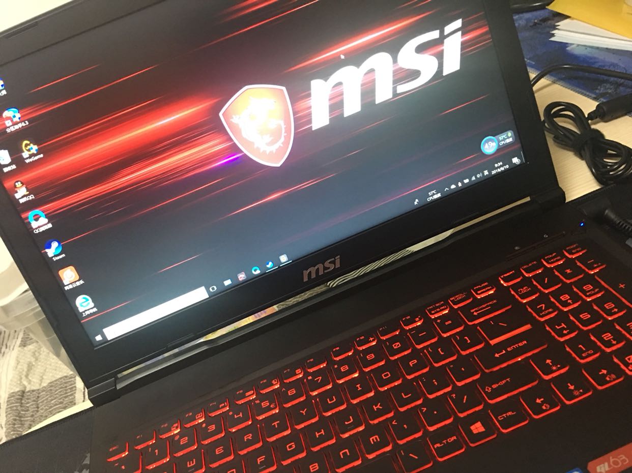 微星(msi gl63 吃鸡游戏本电脑 i7-8750h 8g 1tb 128g gtx1060 6g独