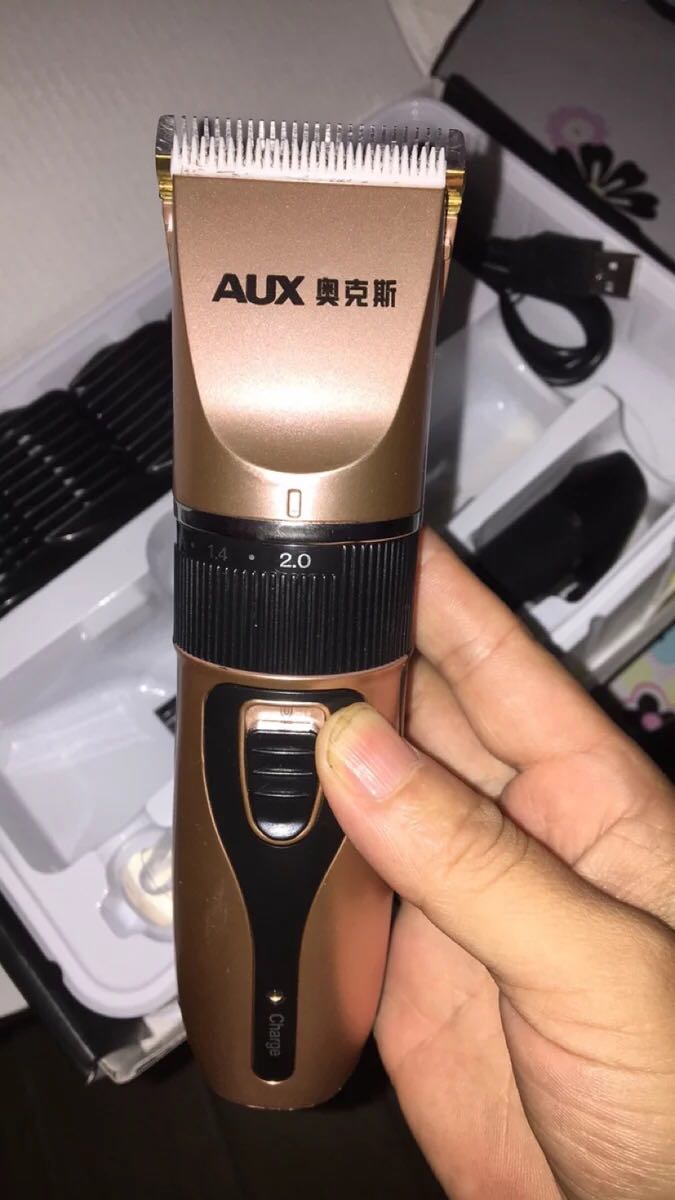 奥克斯(aux)理发器a5电量显示 强劲动力 持久续航 静音不卡发 婴幼儿