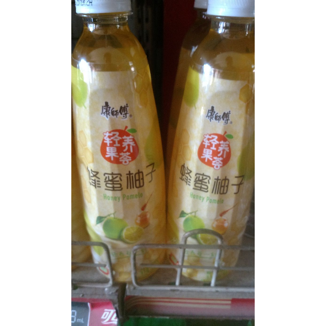 康师傅轻养果荟蜂蜜柚子500ml15瓶箱装果味饮品