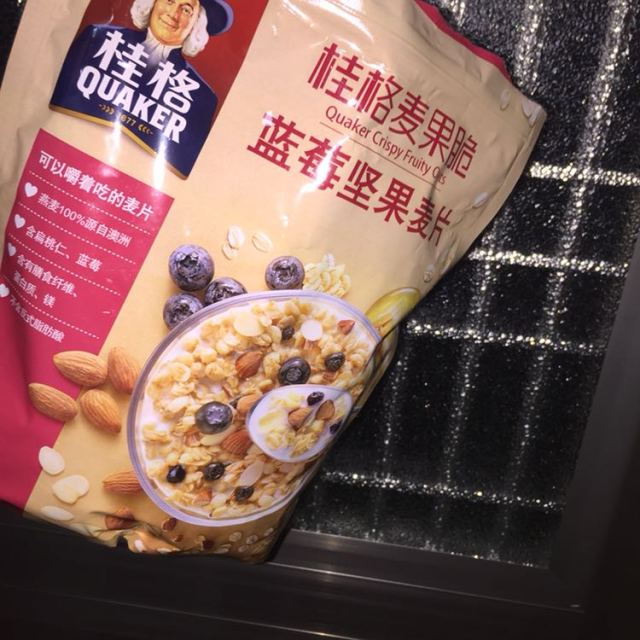 桂格(quaker)麦果脆蓝莓坚果麦片420g