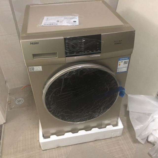 haier海尔洗衣机滚筒洗衣机10公斤变频大容量高温筒自洁消毒巴氏除菌