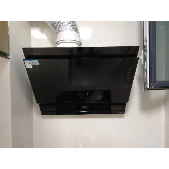 美的midea抽油烟机cxw230tj8055grw20立方触控式侧吸式吸抽油烟机