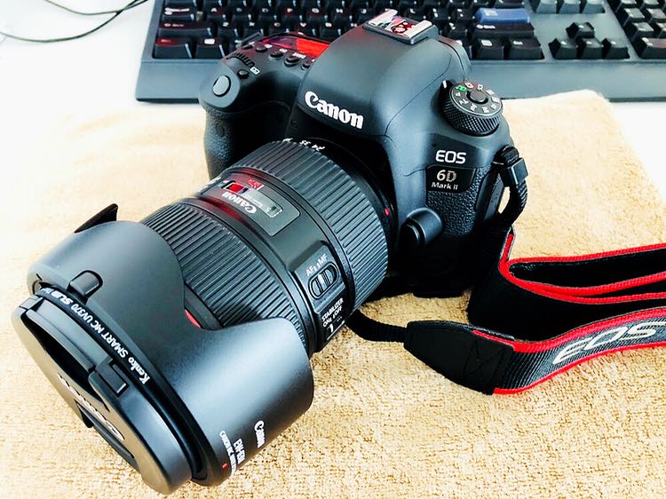 佳能(canon) 6d mark ii 全画幅单反相机 24-105 4l is ii usm镜头