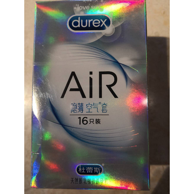 杜蕾斯durex避孕套air隐薄空气套16只装润滑型安全套套超薄款男用成人