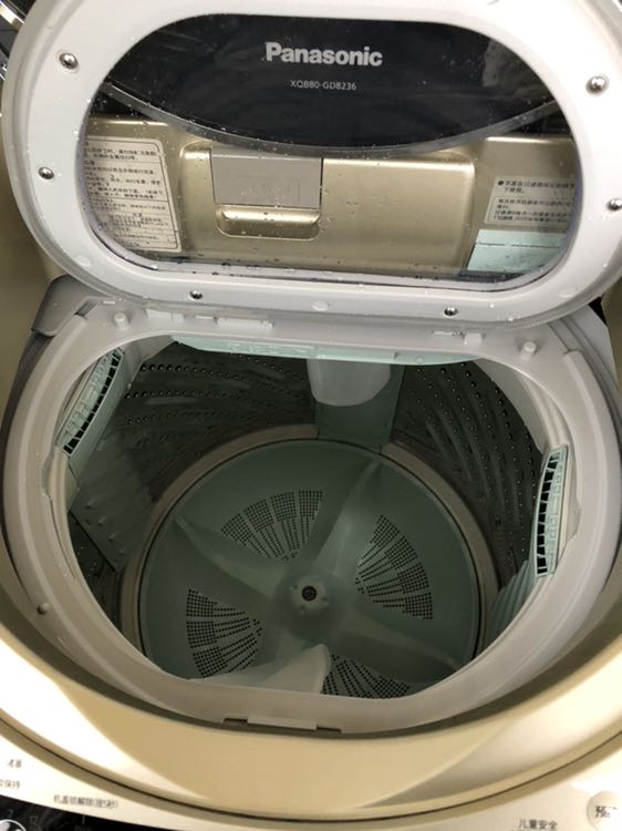 松下(panasonic)xqb80- 8kg 变频带烘干波轮家用全自动洗衣机(香槟金)