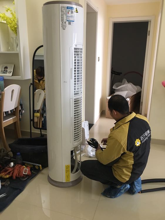 美的(midea)3匹1级能效变频家用客厅圆柱式柜机空调 立式冷暖 kfr