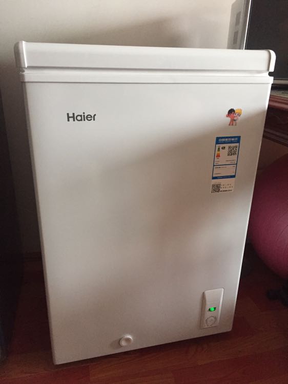 海尔(haier)bc/bd-103ha 103升顶开门家用冰柜 冷藏冷冻转换卧式冷柜