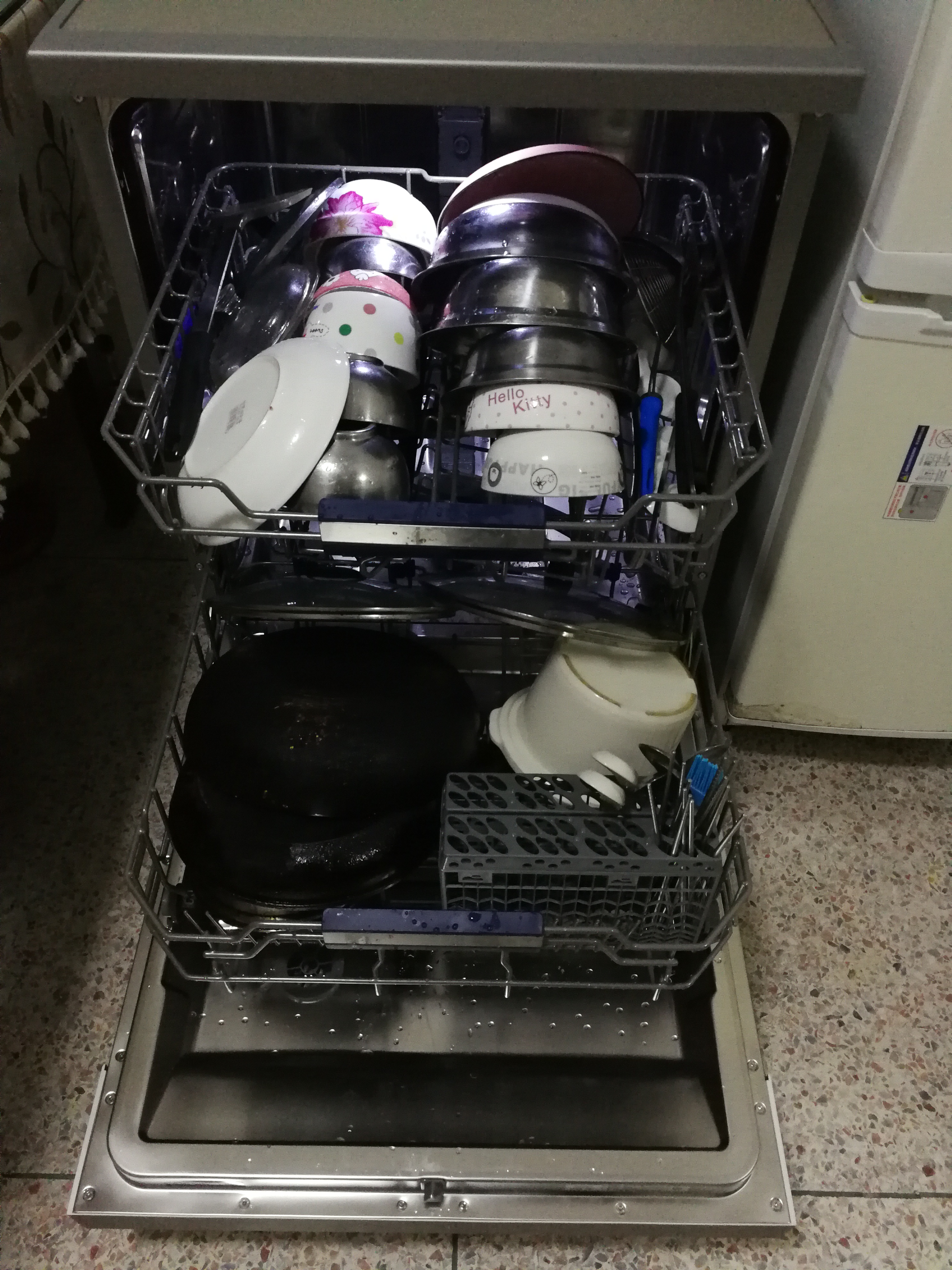 美的(midea)13套洗碗机 d7 热风烘干独立式嵌入式自动 洗烘一体 高温