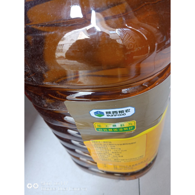 水鸭纯正压榨菜籽油5l/桶 非转基因食用油 物理压榨 放心粮油 粮农