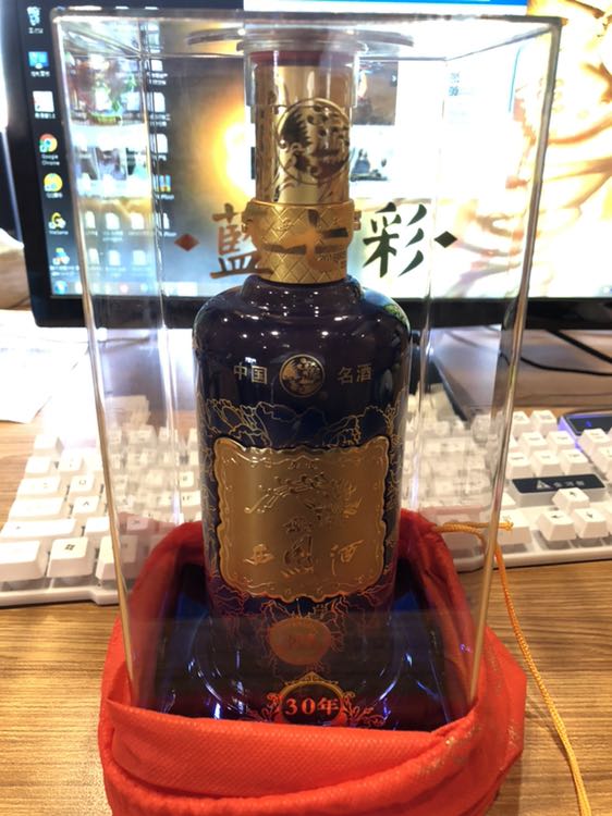 西凤酒 七彩系列 45度蓝七彩30年 375ml单瓶装晒单图