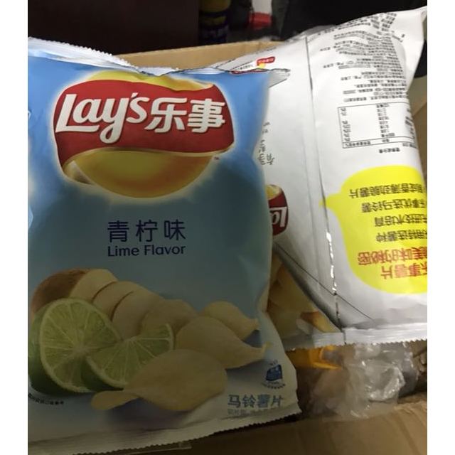 乐事青柠味75克 袋装薯片商品评价 好吃