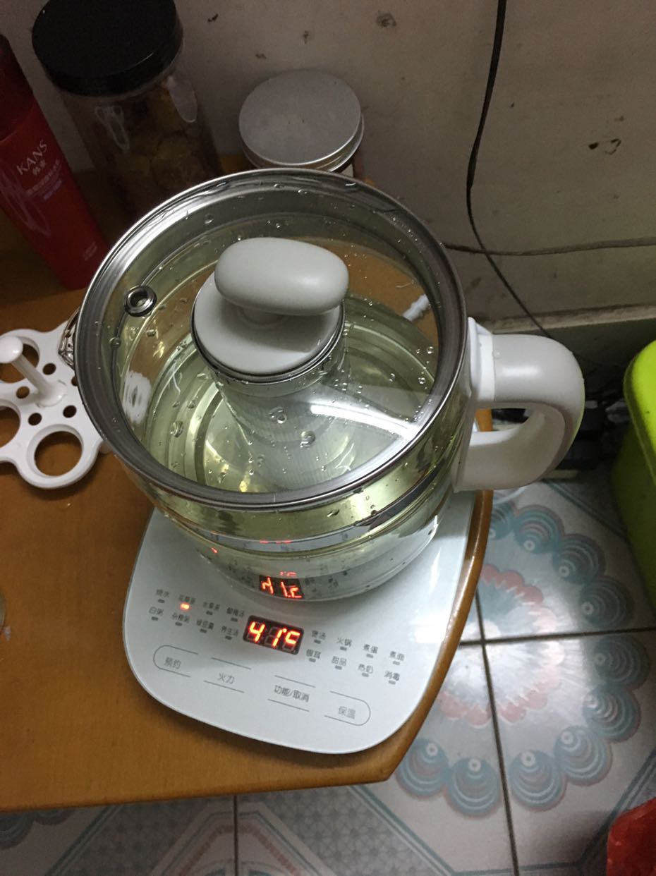 时分体式烧水花茶壶 触屏式全自动家用办公加厚高硼硅玻璃电煮水壶
